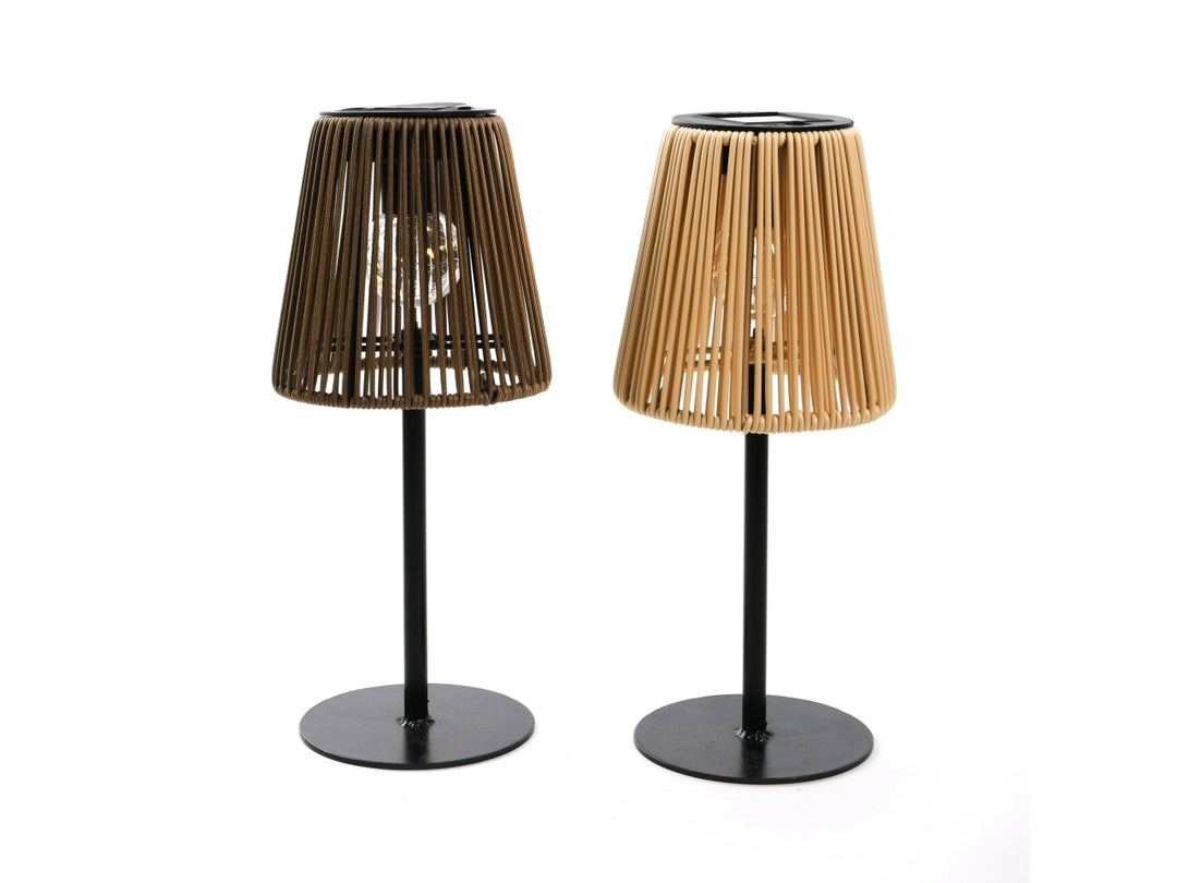 Lampada da tavolo Ricarica solare in metallo d.13,5xh.31cm