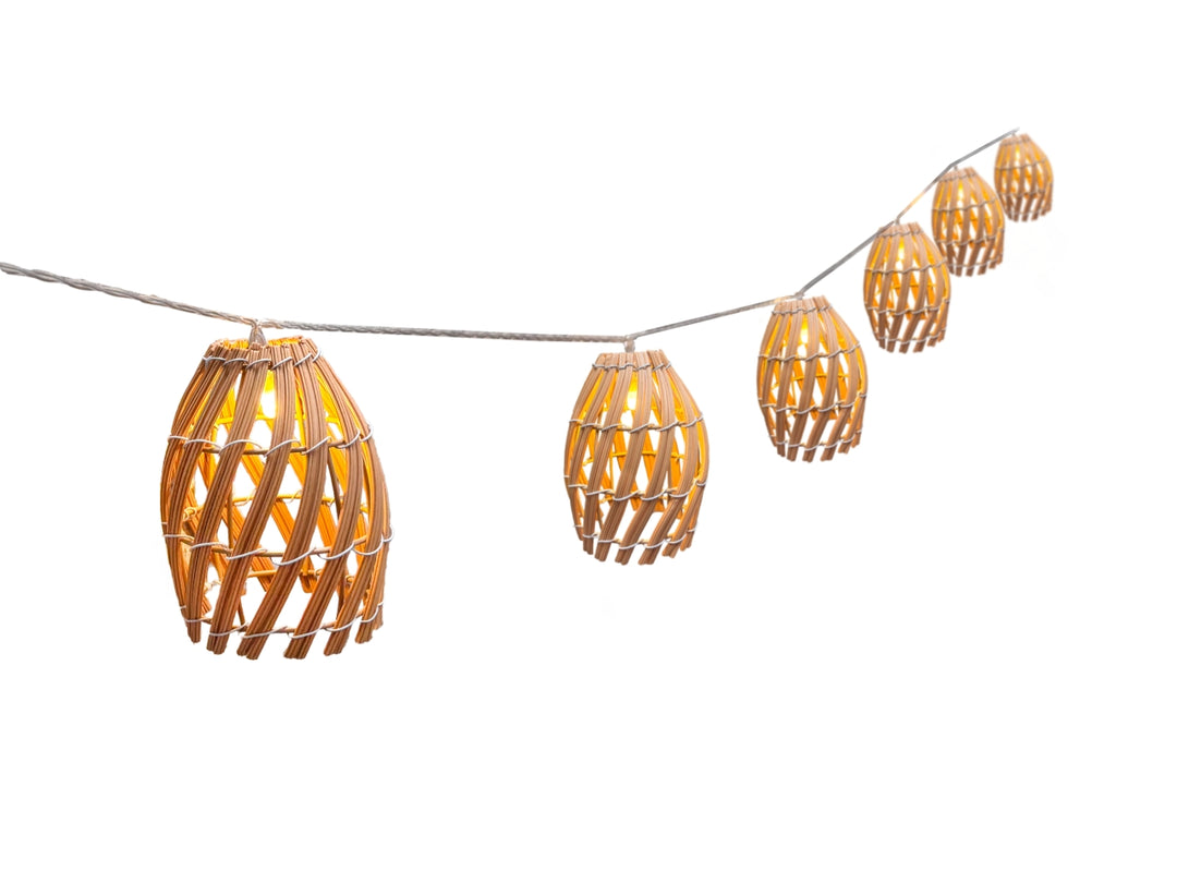 Catena luminosa Calypso 10 lampadine led 2,7mt con pannello solare