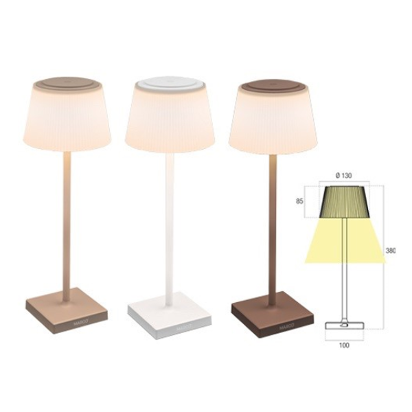 Lampada Led ricaricabile Century Margò - HOMIX STORE