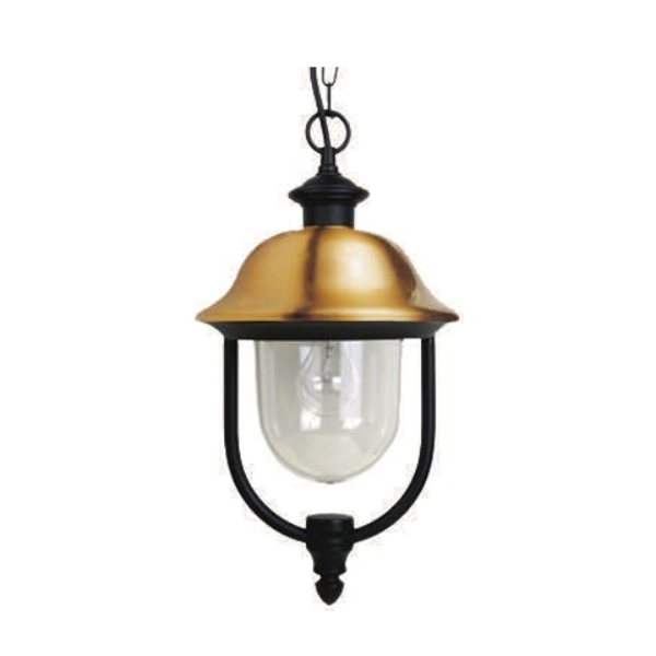 Lanterna Apollo E27 IP44 con Catena Finitura Ramata HOMIX STORE