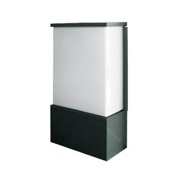 Lanterna Falò da Parete in Alluminio Nero Opalino HOMIX STORE