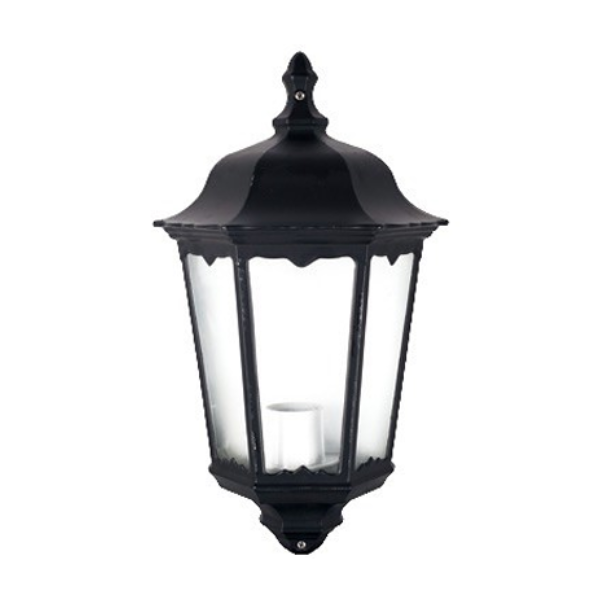 Lanterna Minerva a Muro E27 IP44 Alluminio Nero HOMIX STORE