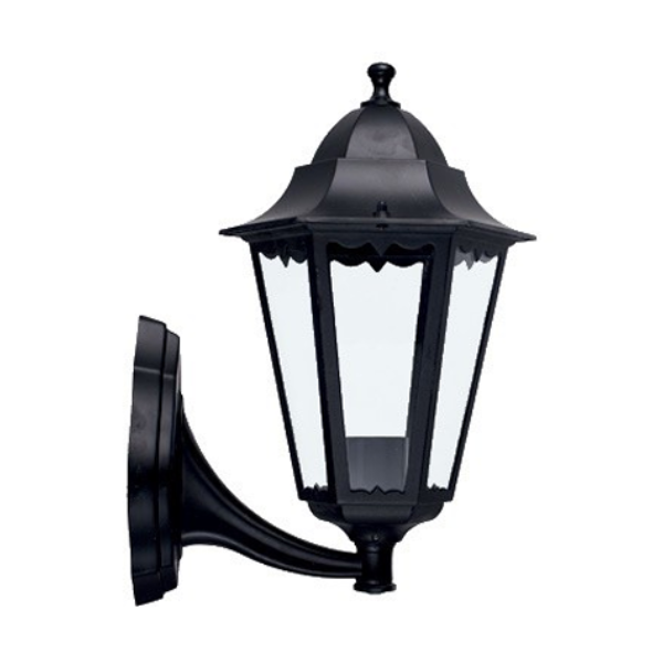 Lanterna Minerva con Braccio E27 IP44 Alluminio Nero HOMIX STORE