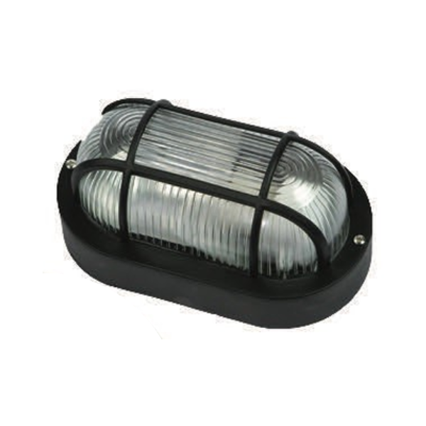 Plafoniera Ovale Brixo in Nylon con Vetro Infrangibile H17 HOMIX STORE