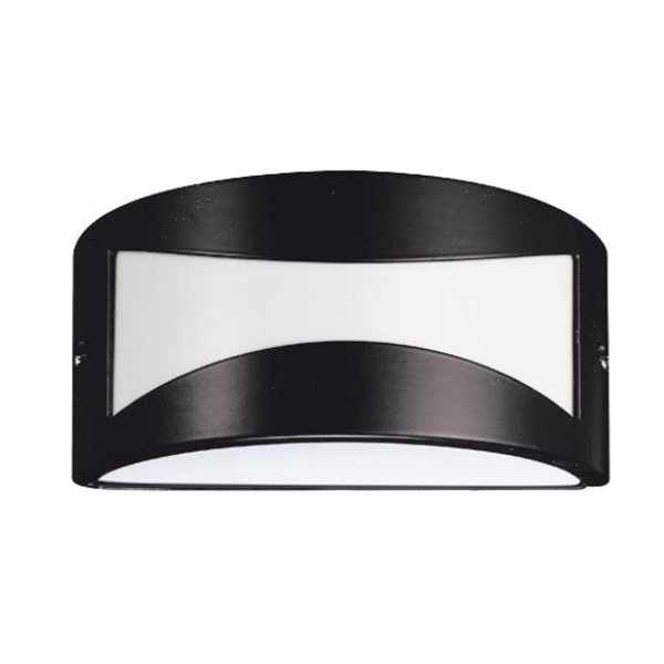 Plafoniera Rettangolare Medusa E27 IP44 Alluminio Nero HOMIX STORE